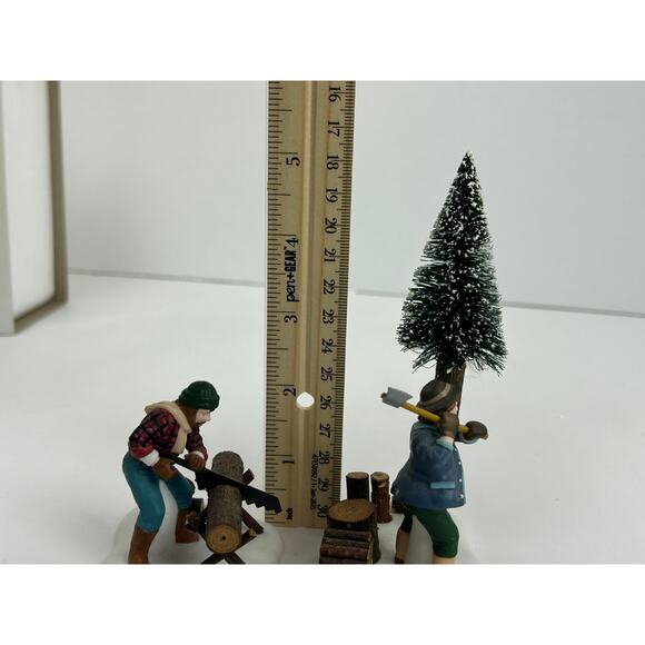 Department 56 Heritage Village Lumberjacks Set of 2 Figures w/ Box 56590 - Picture 16 of 16